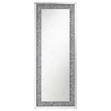 Valerie Crystal Inlay Rectangle Floor Mirror