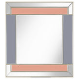 Braylin Rectangular Wall Mirror Champagne and Grey