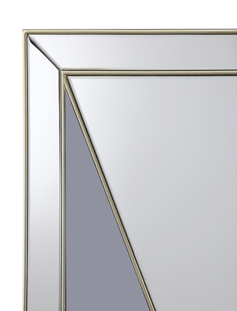 Calixte Rectangular Wall Mirror Champagne and Grey