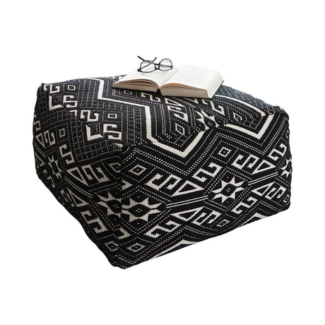 Ofira Accent Stool Black and White