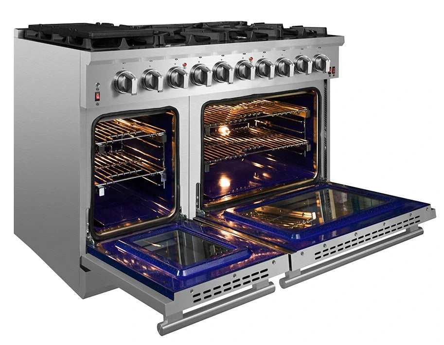 FORNO® Alta Qualita 48" Stainless Steel Pro Style Gas Range - FFSGS6239-48