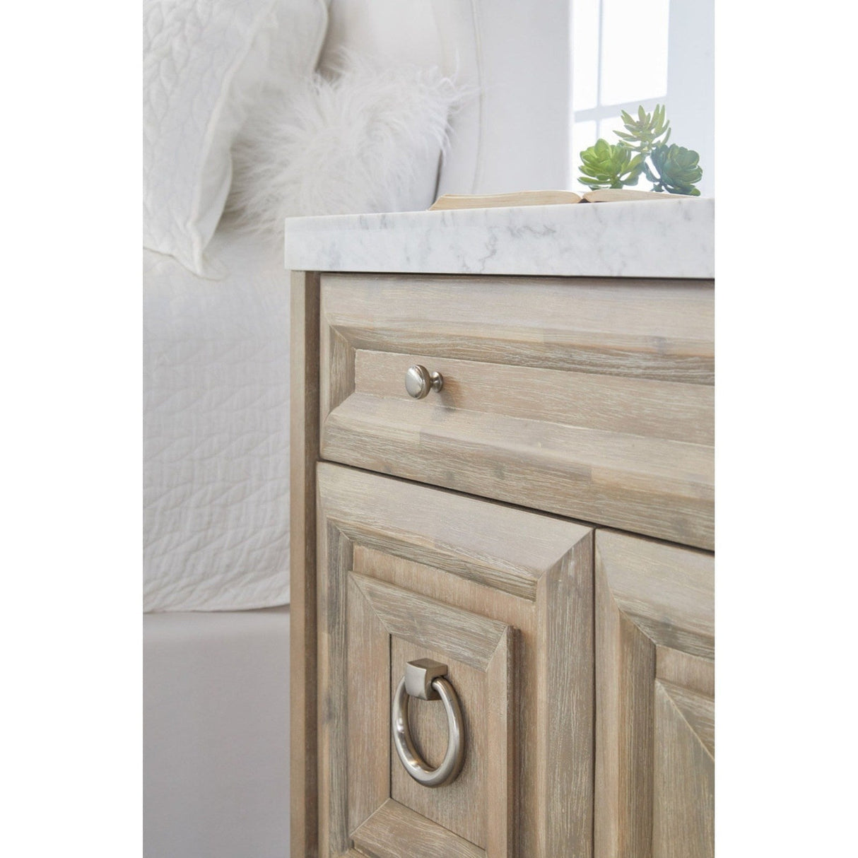 Essentials For Living Traditions Azure Carrera Media Chest 6154.NG-BSTL/WHT