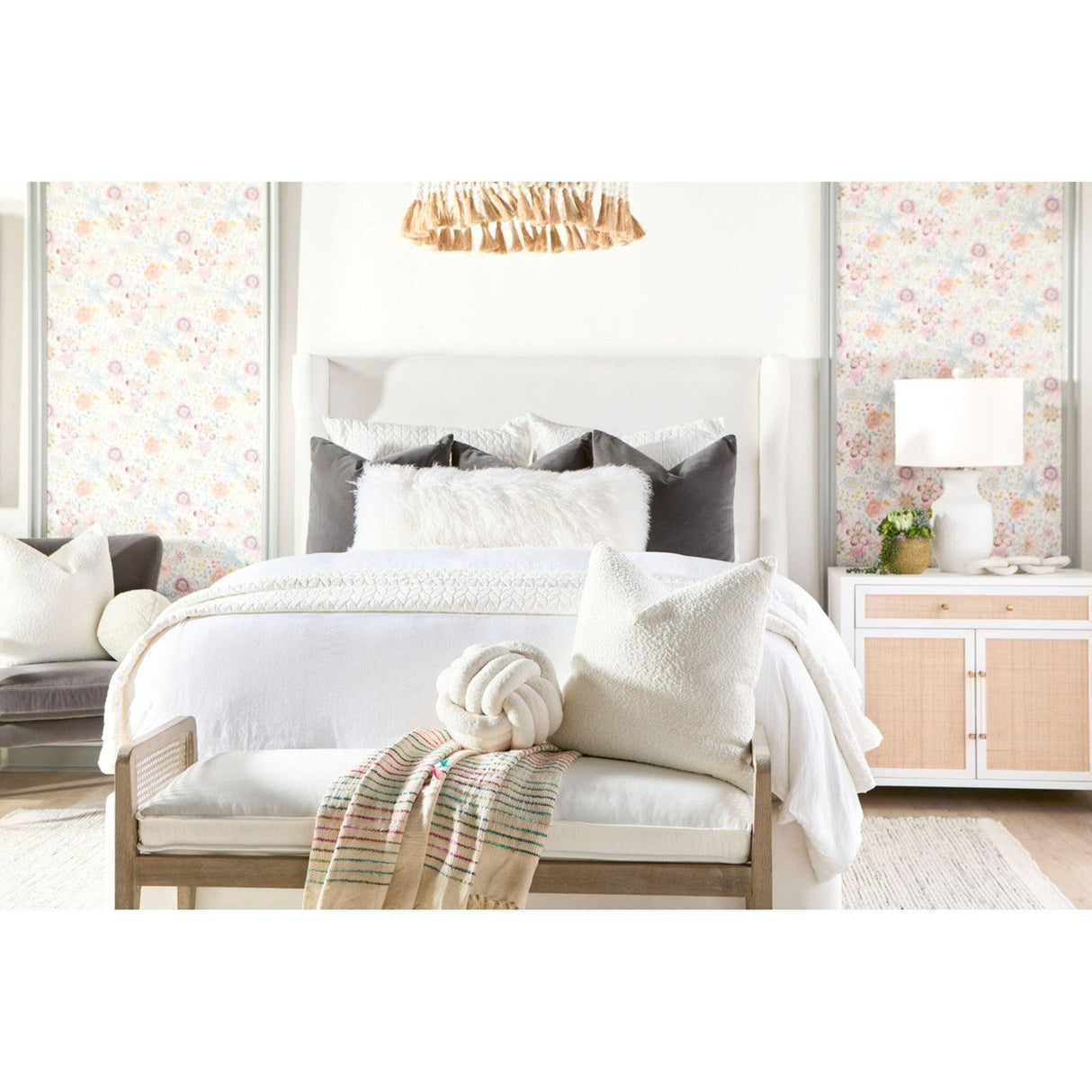 Essentials For Living Stitch & Hand - Dining & Bedroom Balboa Cal King Bed 7128-2.LPPRL/NG