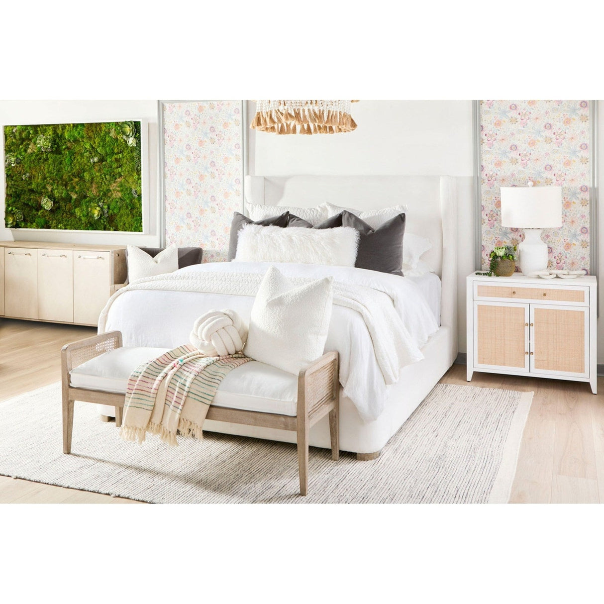 Essentials For Living Stitch & Hand - Dining & Bedroom Balboa Cal King Bed 7128-2.LPPRL/NG