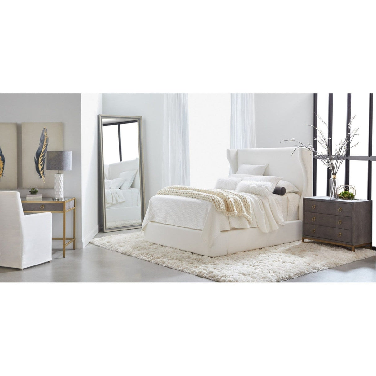 Essentials For Living Stitch & Hand - Dining & Bedroom Balboa Cal King Bed 7128-2.LPPRL/NG