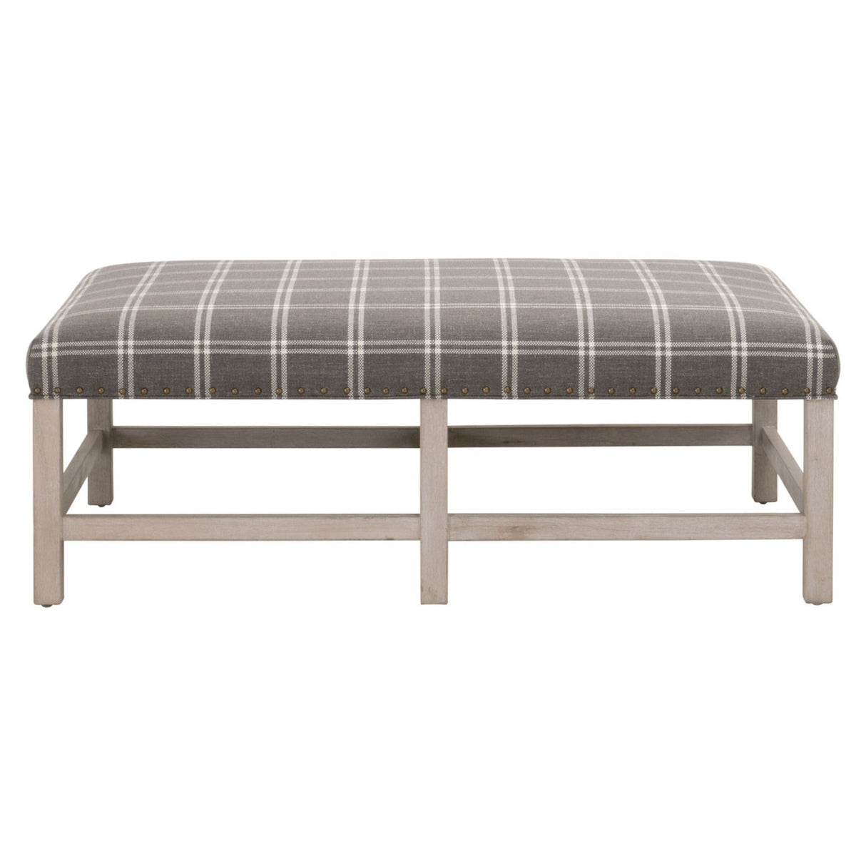 Essentials For Living Stitch & Hand - Dining & Bedroom Blakely Upholstered Coffee Table 6704.WSMK/NGB-GLD