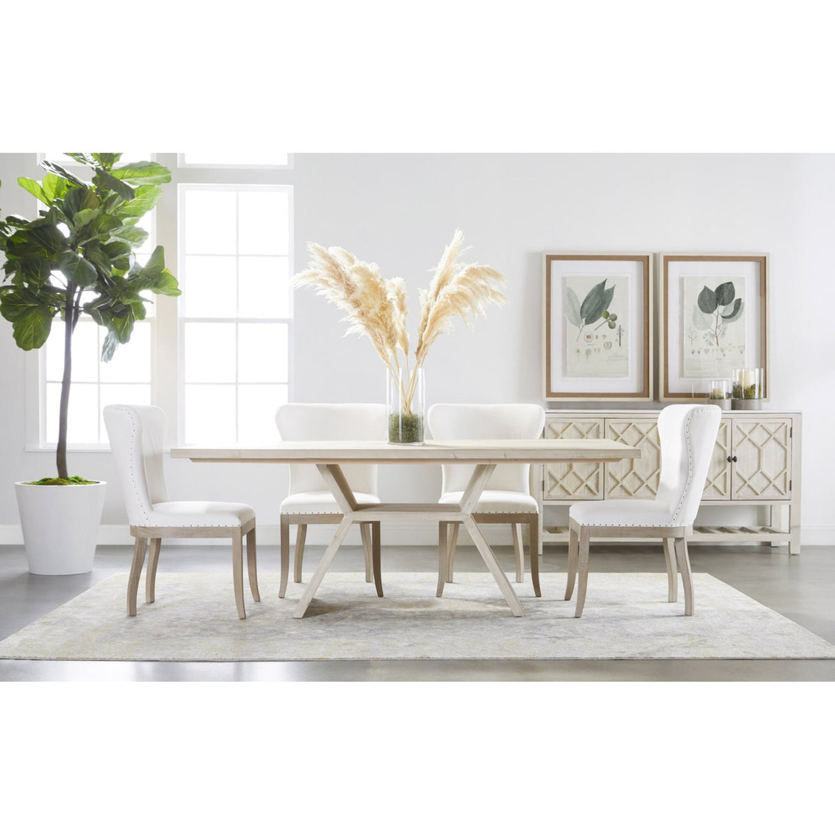 Essentials For Living Bella Antique Bridge Dining Table 8014.WW-PNE