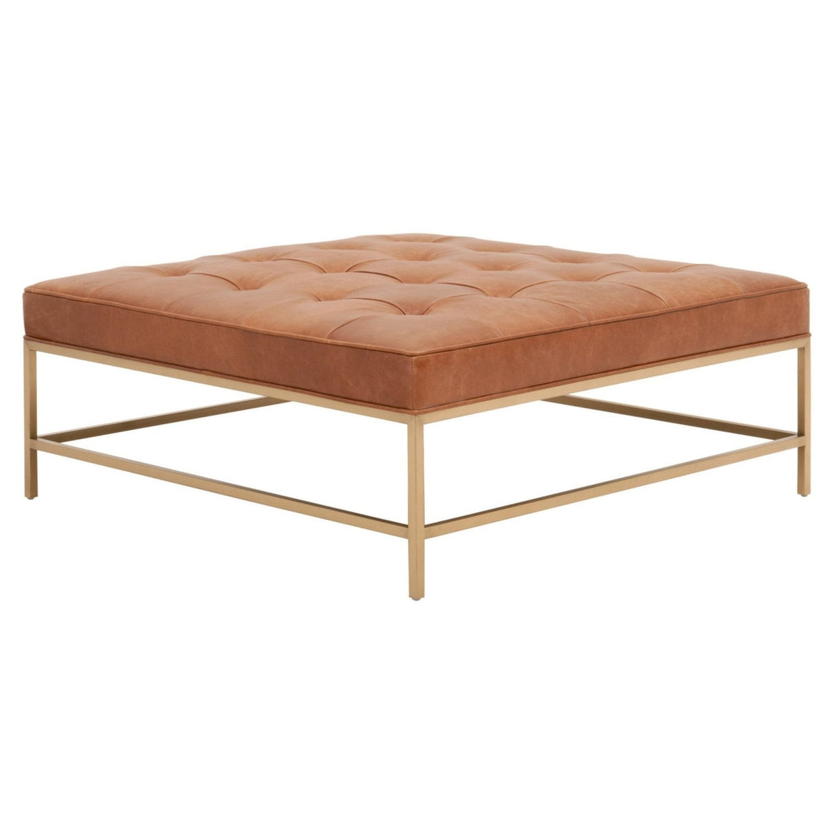 Essentials For Living Stitch & Hand - Dining & Bedroom Brule Upholstered Coffee Table 6702.WHBRN-BBRS