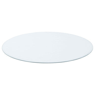 36" 6mm Round Glass Top Clear