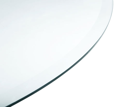 36" 6mm Round Glass Top Clear