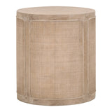 Essentials For Living Bella Antique Cane End Table 8092.SGRY-OAK/CN