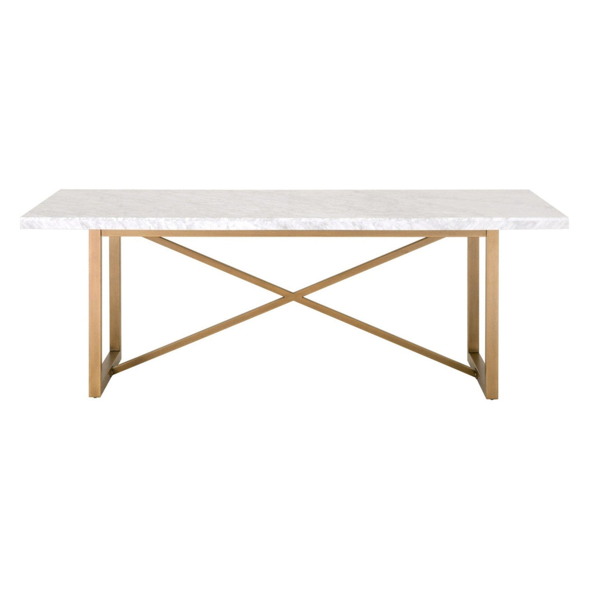 Essentials For Living Traditions Carrera Dining Table 6098.BGLD/WHT