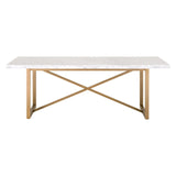 Essentials For Living Traditions Carrera Dining Table 6098.BGLD/WHT