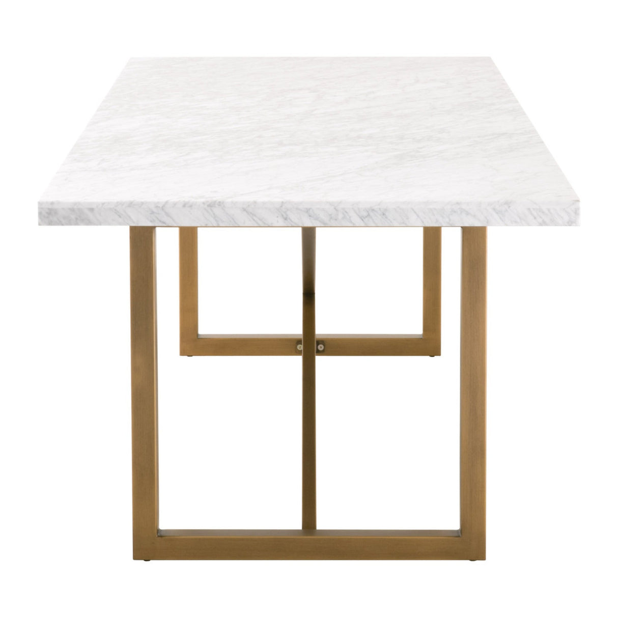 Essentials For Living Traditions Carrera Dining Table 6098.BGLD/WHT