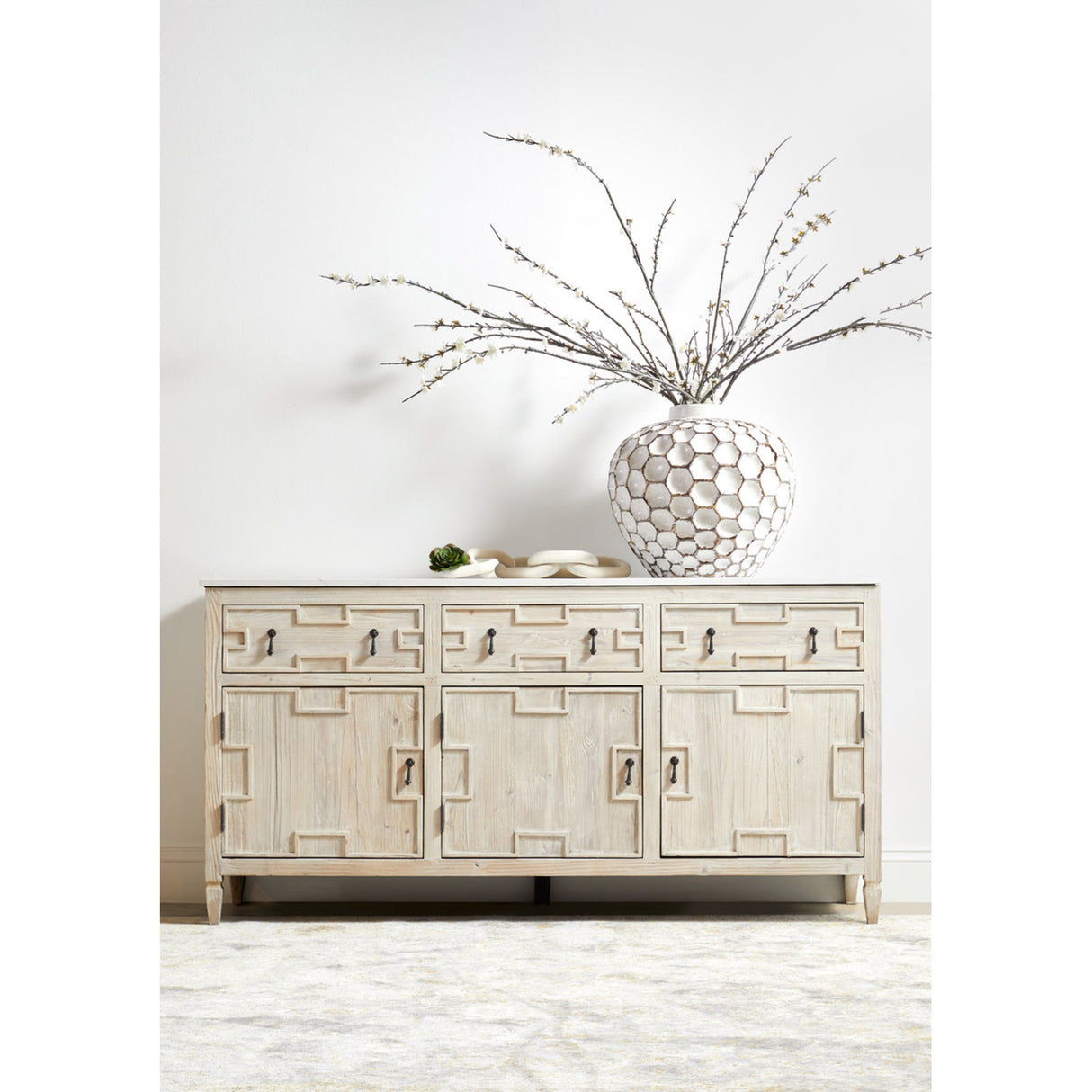 Essentials For Living Bella Antique Cinq Wood Link 9020-5.WW-PNE