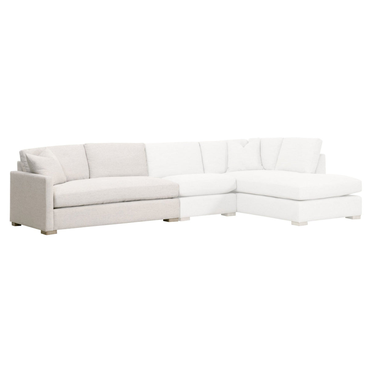 Essentials For Living Stitch & Hand - Upholstery Clara Modular 2-Seat Left Slim Arm Sofa 6620-2S1LA.STOBSK/NG