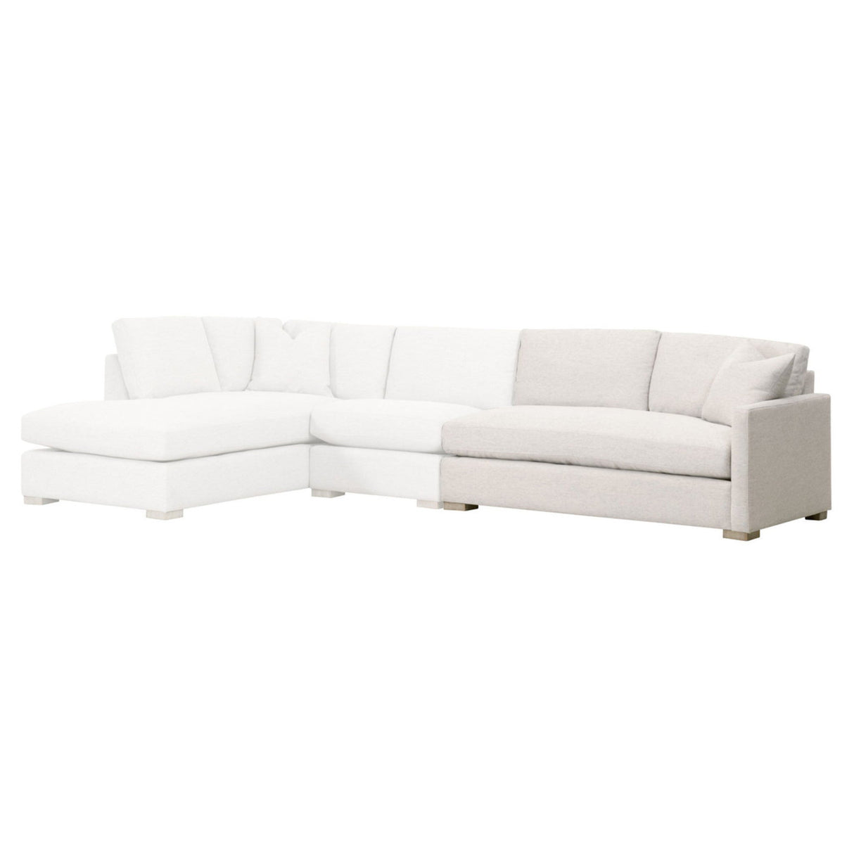 Essentials For Living Stitch & Hand - Upholstery Clara Modular 2-Seat Right Slim Arm Sofa 6620-2S1RA.STOBSK/NG