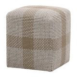 Essentials For Living Woven Cross Accent Cube 6880.WTA/TAU