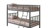 Coaster Crystal Two Twin Bunk Bed with Rustic Finish