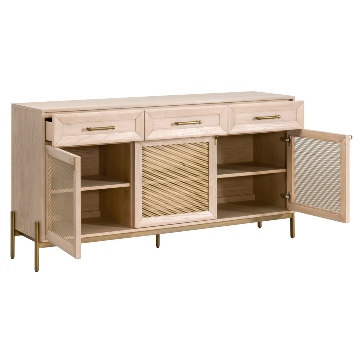 Essentials For Living Traditions Dwell Media Sideboard 6086.LHON/BGLD