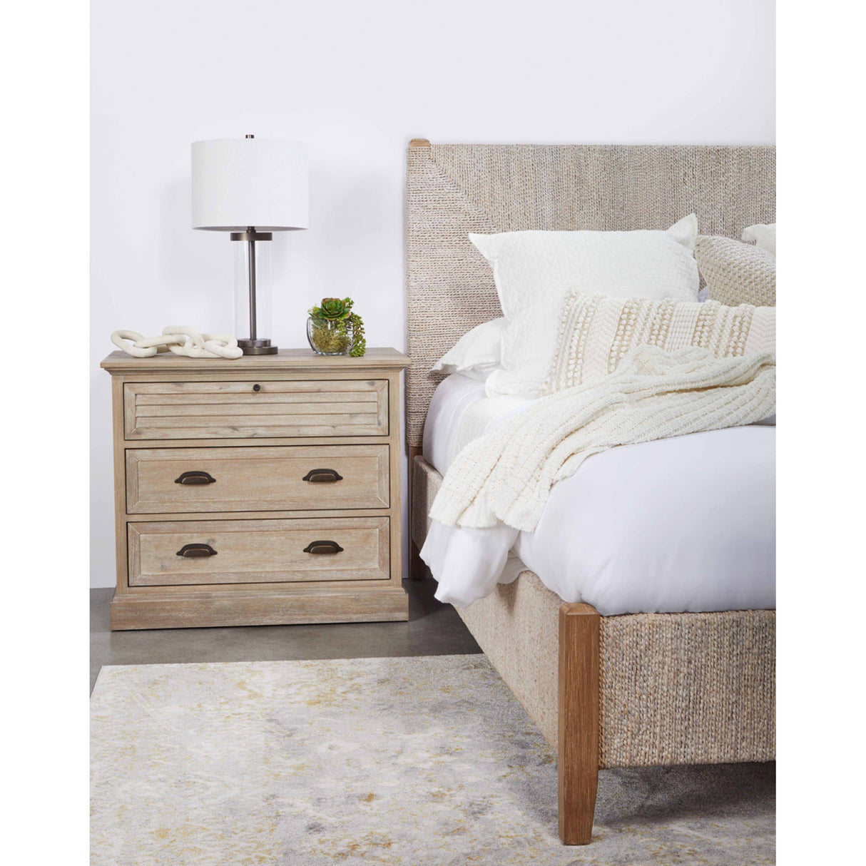 Essentials For Living Traditions Eden 3-Drawer Nightstand 6054.NG