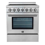 Forno Paolo 30" Freestanding Electric Range , 4.38 cu.ft. True Convection Oven - FFSEL6011-30