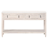 Essentials For Living Bella Antique Emerie 2-Drawer Entry Console 8016.WW-PNE/WHTQ