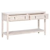 Essentials For Living Bella Antique Emerie 2-Drawer Entry Console 8016.WW-PNE/WHTQ