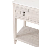 Essentials For Living Bella Antique Emerie 2-Drawer Entry Console 8016.WW-PNE/WHTQ