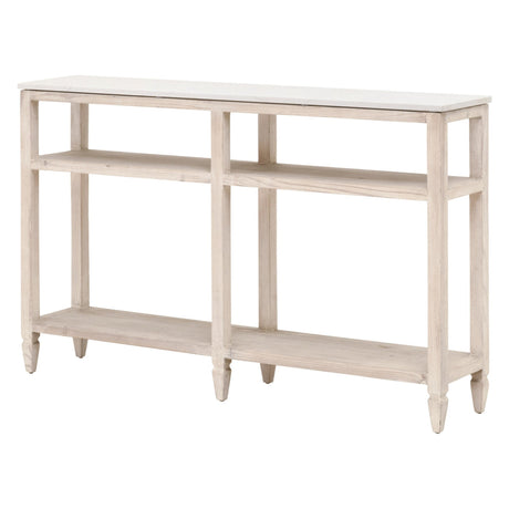 Essentials For Living Bella Antique Emerie Narrow Console Table 8016-N.WW-PNE/WHTQ