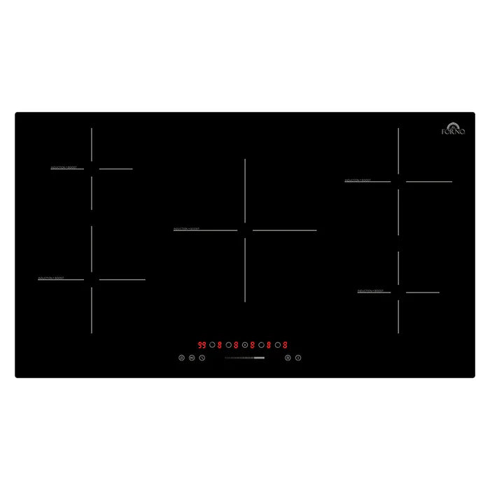 Forno Parco 36" Induction Cooktop: 5 Zones, 10200W, Touch Control, 9 Power Levels & Booster - FCTIN0583-36