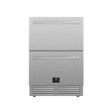 Forno Como 24" 4.87 cu.ft. Indoor/Outdoor Refrigerator Drawer in Stainless Steel - FDROD1611-24S