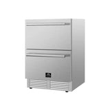 Forno Como 24" 4.87 cu.ft. Indoor/Outdoor Refrigerator Drawer in Stainless Steel - FDROD1611-24S