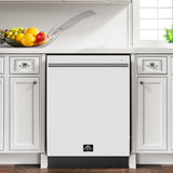 Forno Romano Espresso 24 in. Built-In Tall Tub, Top Control, White Dishwasher, 52 dBA, ENERGY STAR - FDWBI8035-24WHT