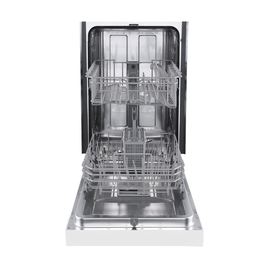 FORNO Polo 18-Inch Built-In White Dishwasher - Compact Efficiency with Advanced Features - FDWBI8041-18