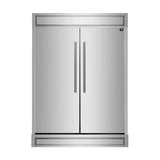 Forno 60-Inch Maderno 2-Piece Convertible Built-In Refrigerator/Freezer with Decorative Grill Trim, 27.2 cu.ft. (FFFFD1722-60S)