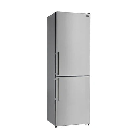 Forno Guardia 23.4-Inch 10.8 cu.ft. Bottom Freezer Right Swing Door Refrigerator in Stainless Steel (FFFFD1778-24)