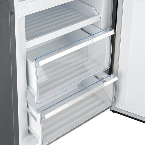 Forno Guardia 23.4-Inch 10.8 cu.ft. Bottom Freezer Right Swing Door Refrigerator in Stainless Steel (FFFFD1778-24)