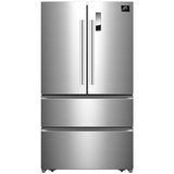 Forno 33 in. 19 cu.ft. French Door Refrigerator in Stainless Steel - FFFFD1907-33SB