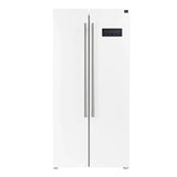 Forno Espresso 33" 15.6 cu. ft. Refrigerator in White with Silver Handles, FFRBI1805-33WHT