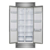 Forno Salerno 33" Built-in Stainless Steel Refrigerator 15.6 cu. ft - With Modern Decorative Grill - FFRBI1805-37MG