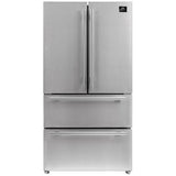 Forno 36 in. 19 cu.ft. French Door Refrigerator in Stainless Steel - FFRBI1820-36SB