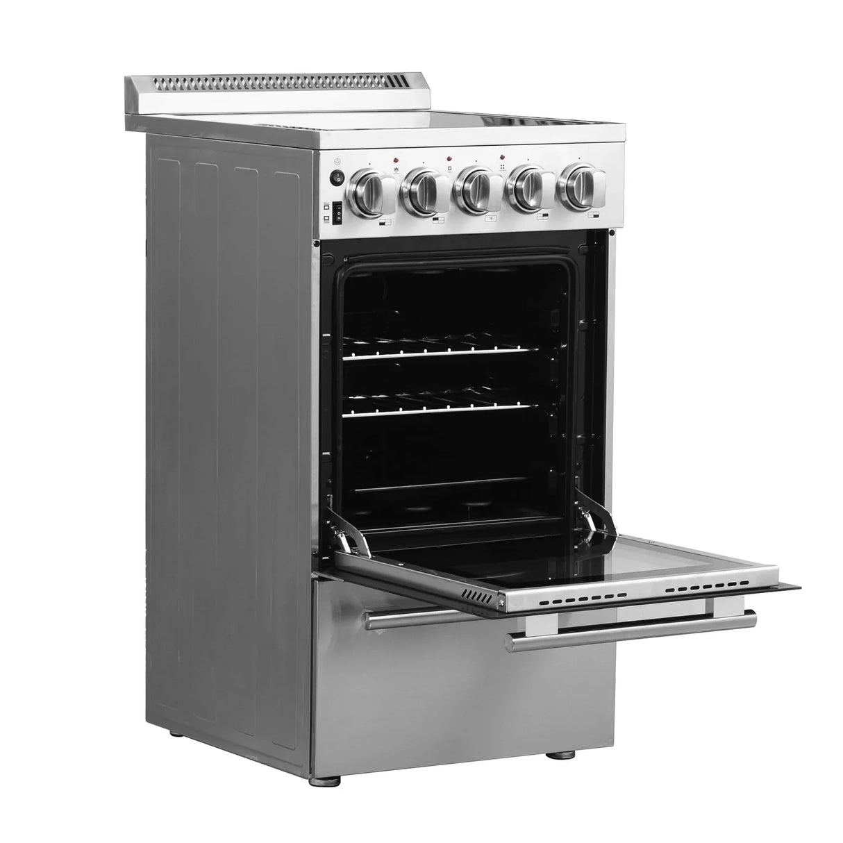 Forno 20" Pallerano Electric Range with 4 Burners in Stainless Steel - FFSEL6052-20