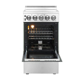 Forno 20" Pallerano Electric Range with 4 Burners in Stainless Steel - FFSEL6052-20