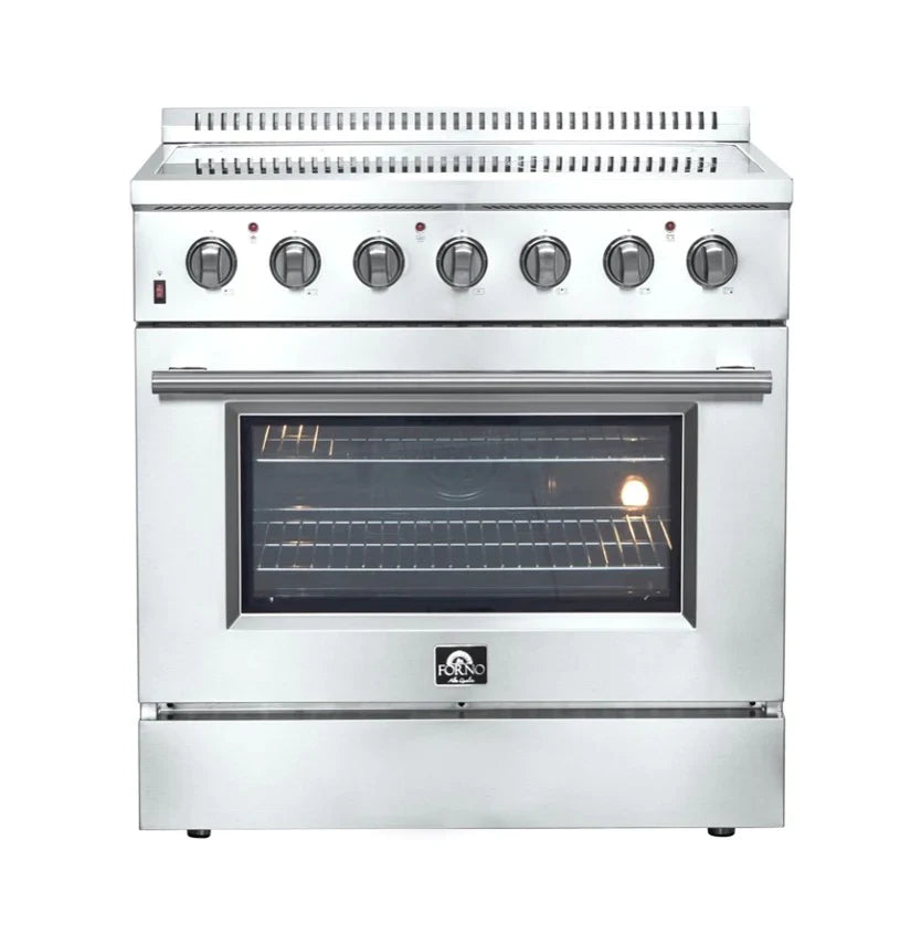 Forno Galiano 36" Electric Range with Convection Oven in Stainless Steel - FFSEL6083-36