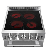 Forno 24" Pro-Style Electric Range with 4 Burners in Stainless Steel - FFSEL6069-24