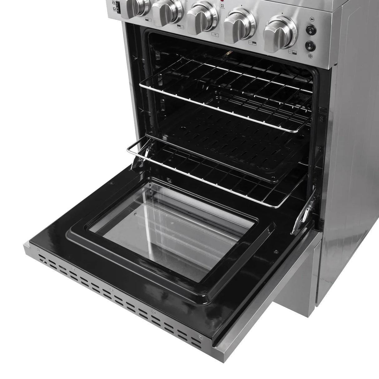 Forno 24" Loiano Electric Range with 4 Burners in Stainless Steel - FFSEL6090-24