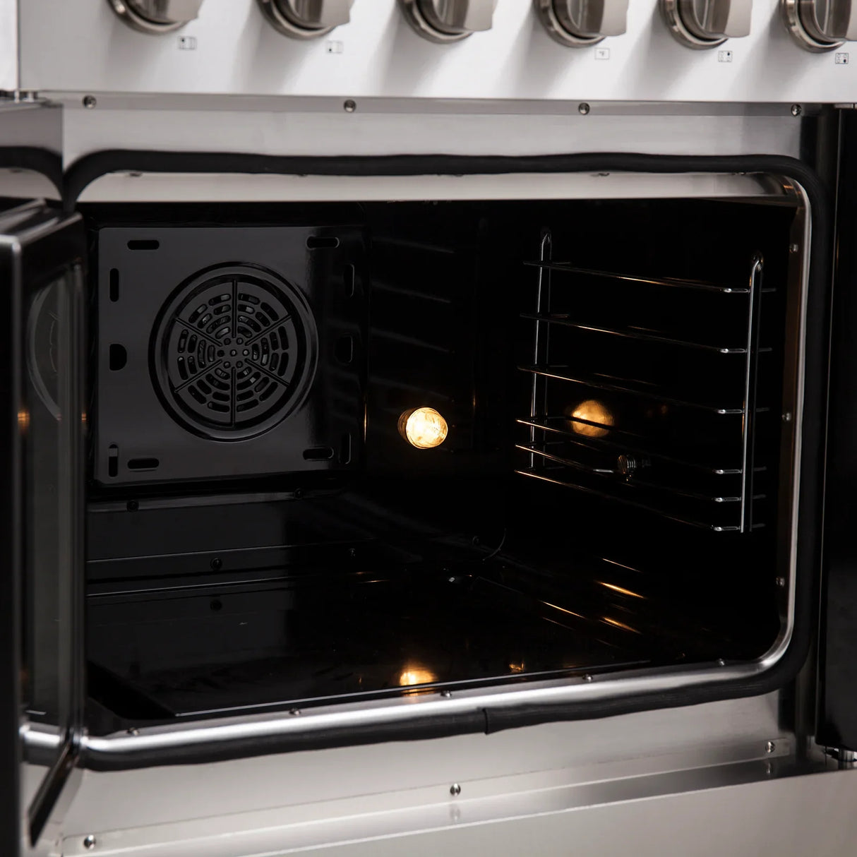 Forno Galiano 30" French Door Electric Range with Convection Oven in Stainless Steel - FFSEL6917-30