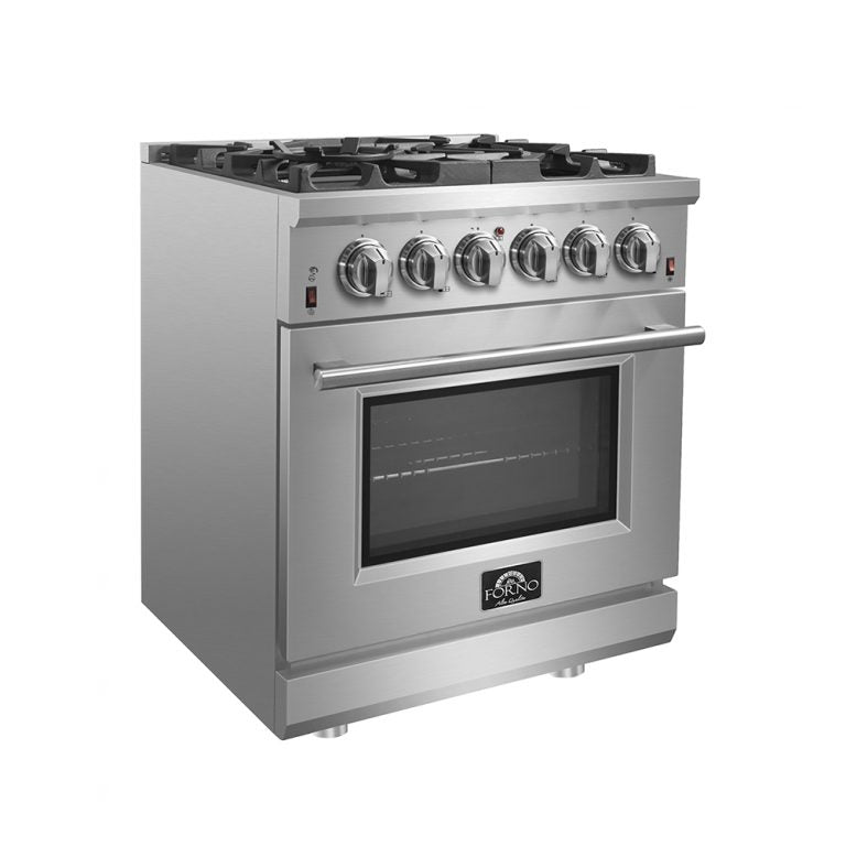 Forno Lseo 30" Gas Range with 5 Burners and Convection Oven - FFSGS6239-30