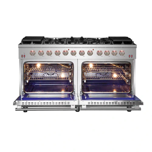 Forno Massimo 60-Inch Gas Range in Stainless Steel (FFSGS6239-60)